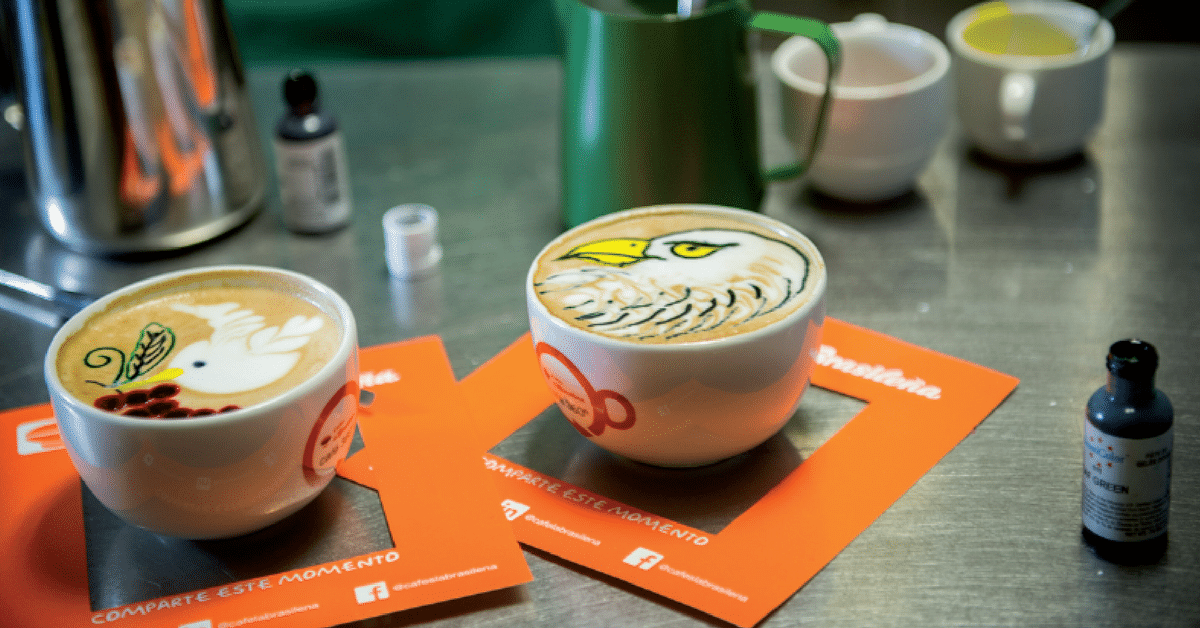 El ‘Coffee Art’ o el arte de dibujar en el café